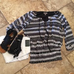 Boho flair Black and white